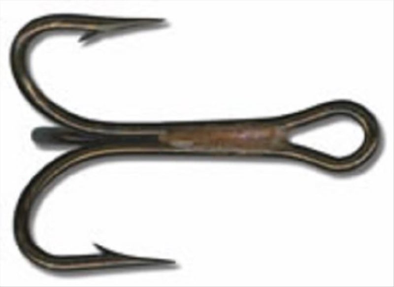 Mustad Classic 4 Extra Strong Kingfish Treble Hook (Pack of 25), Bronze, 6
